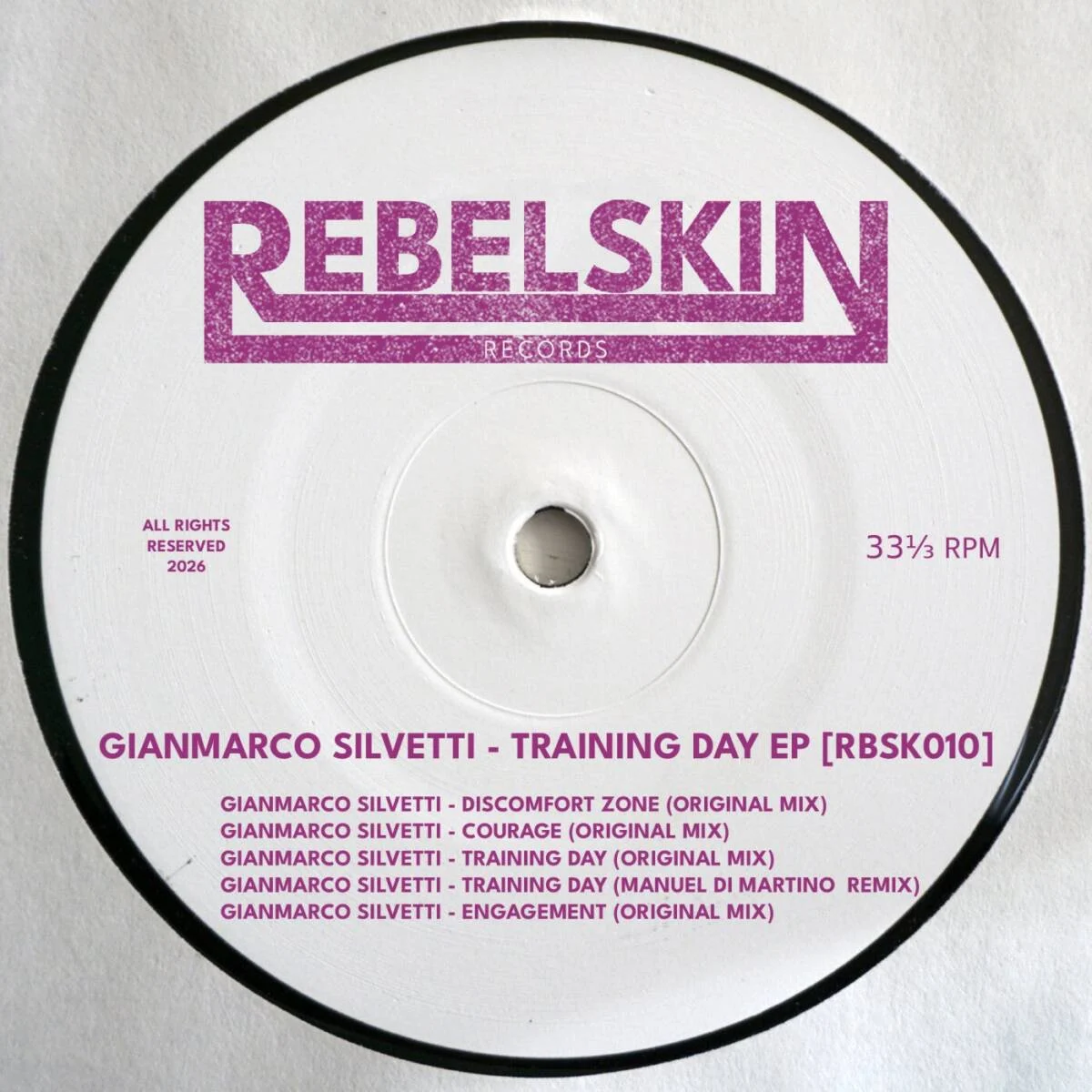 Cover Image: Gianmarco Silvetti - Training Day EP on REBELSKIN RECORDS