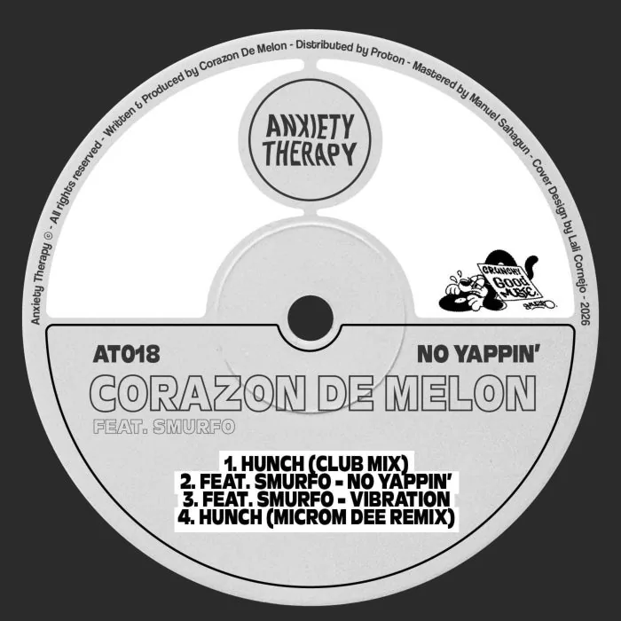 Corazon De Melon, SMURFO – No Yappin’ on Anxiety Therapy cover art