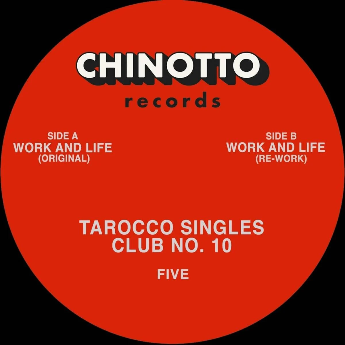 Cover Image: Five, Whitney Weiss - Tarocco Singles Club No. 10 on Chinotto Records