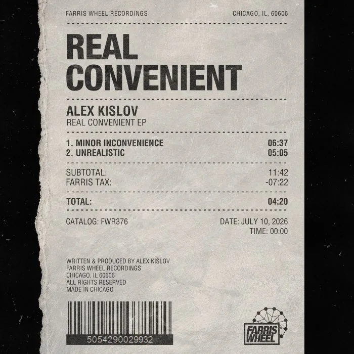 Alex Kislov – Real Convenient EP on Farris Wheel Recordings cover art