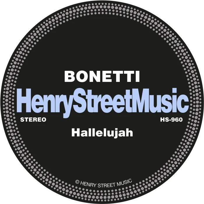 Bonetti – Hallelujah on Henry Street Music cover art