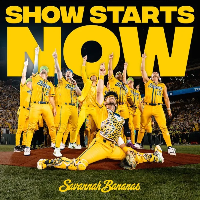 Derek Klena, Savannah Bananas – Show Starts Now on Atlantic Records cover art