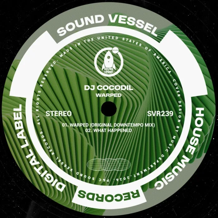 DJ Cocodil – Warped on Sound Vessel Records cover art