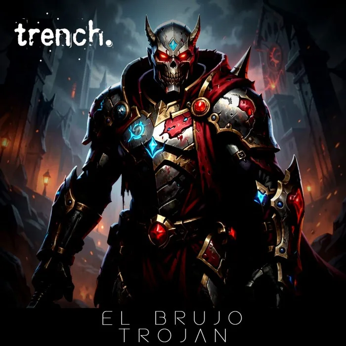 El Brujo – Trojan on trench cover art