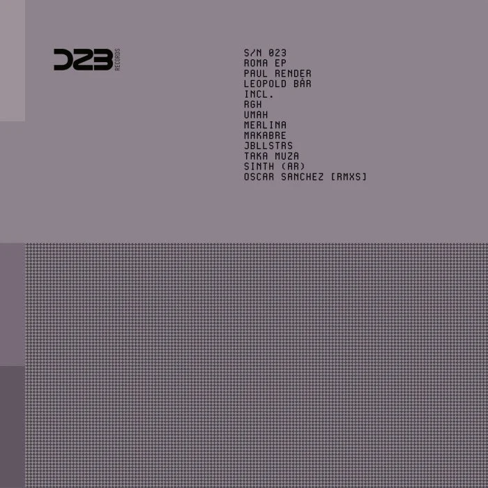Leopold Bär, Paul Render - Roma EP cover art