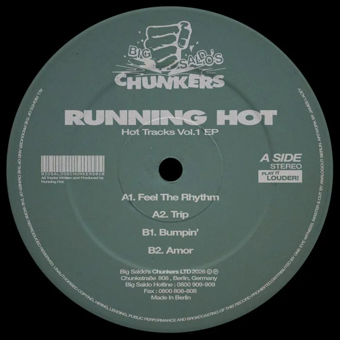 Running Hot - HOT TRACKS VOL. 1 EP cover art
