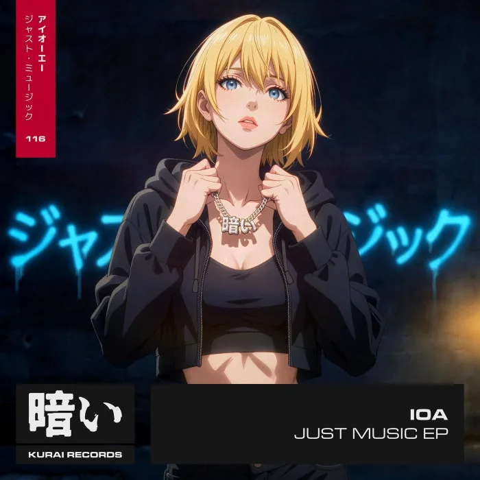 IOA – Just Music EP on Kurai Records cover art
