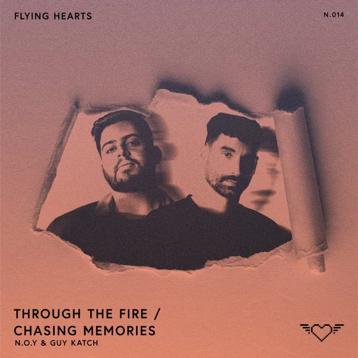 N.O.Y, Guy Katch – Through The Fire / Chasing Memories on Flying Hearts cover art