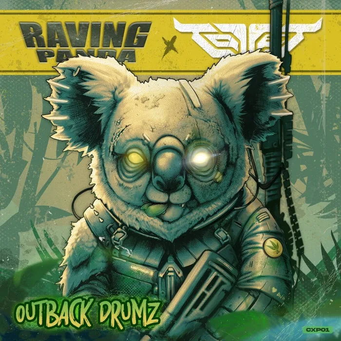 VA – COVET X Raving Panda // Outback Drumz on Raving Panda Records cover art