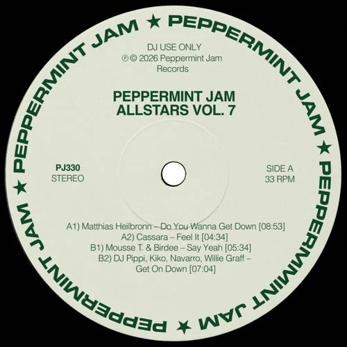 Cover Image: VA - Peppermint Jam Allstars Vol. 7 on Peppermint Jam Records
