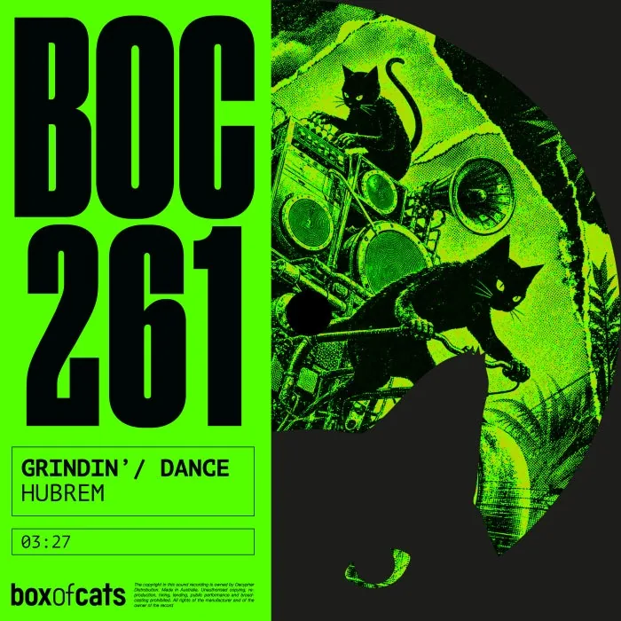 Hubrem – GRINDIN’ / DANCE on Box Of Cats cover art