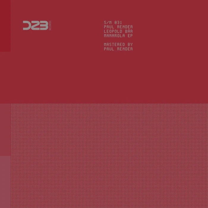 Leopold Bär, Paul Render - Manarola EP cover art