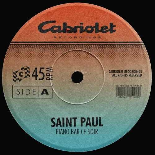 Cover Image: Saint Paul - Piano Bar Ce Soir on Cabriolet Recordings