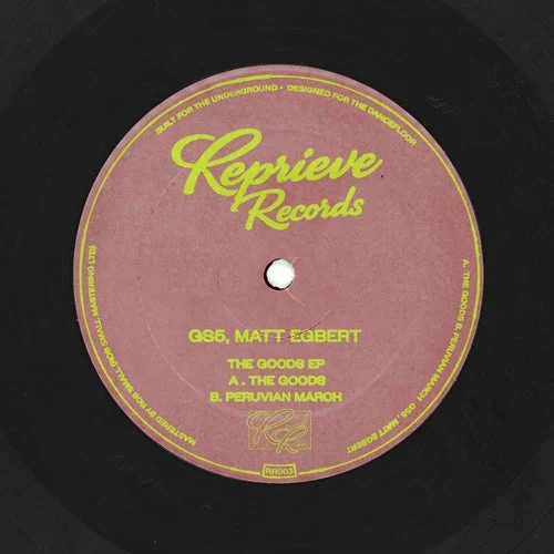Cover Image: Matt Egbert, GS5 - The Goods EP on Reprieve Records