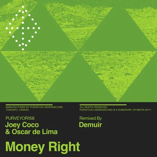 Cover Image: Joey Coco, Oscar de Lima - Money Right on Purveyor Underground